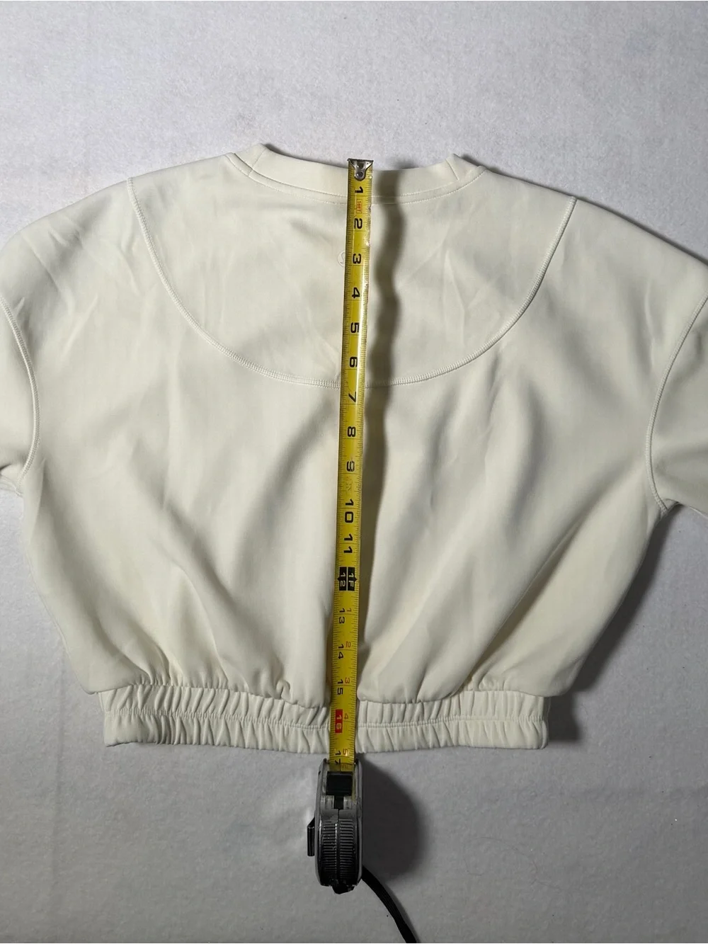 lululemon athletica Ivory Cropped Sweatshirt Top